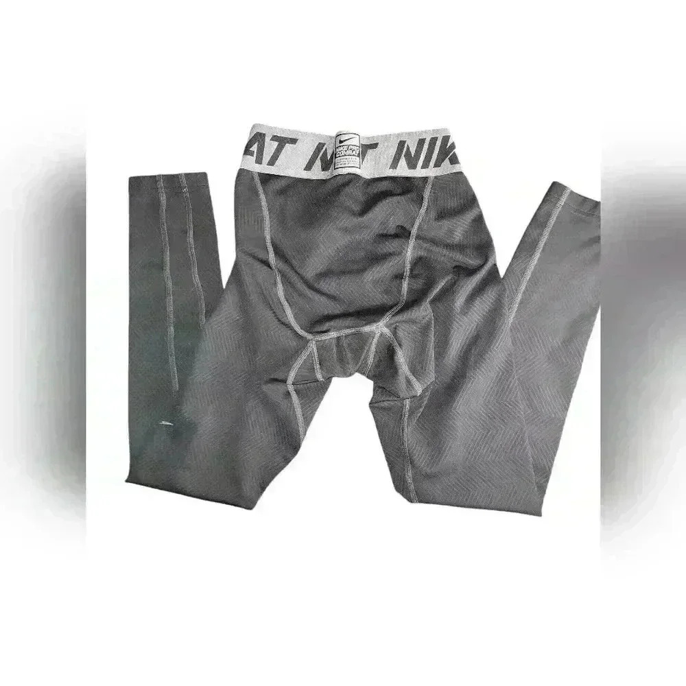 Boys Size Small Black Nike Pro Combat Pants - Picture 5 of 5